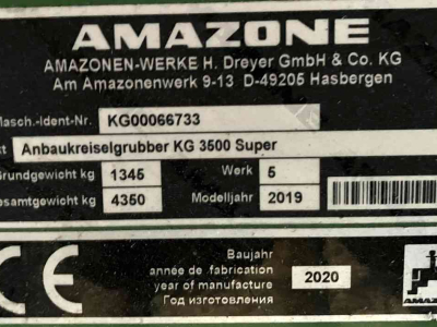 Rotorkopeg Amazone KG 3500 Super