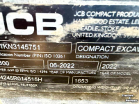 Mini-graver / Mini-graafmachine JCB 16C-1 minigraver 2022!!! OPRUIMING!!