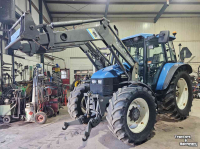 Tractor / Trekker New Holland TS100 met voorlader, fronthef en pto