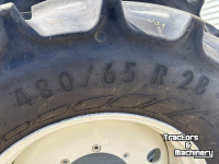 Wielen, Banden, Velgen & Afstandsringen Mitas Set Mitas Banden 600/65R38 & 480/65R28 AC65 Vaste Velgen