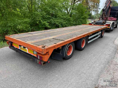Dieplader / Aanhanger Vogelzang 3-asser dieplader aanhanger, vlakke vloer met Twistlock