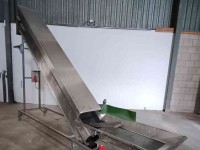 Transportband Affeldt Opvoerband RVS 3720X400 mm / elevatorband / elevator belt / förderband / steigband