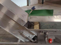 Transportband Affeldt Opvoerband RVS 3720X400 mm / elevatorband / elevator belt / förderband / steigband