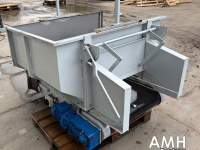 Transportband  1500X800 Bunker met uitvoerband, Feed hopper with discharge conveyor, Dosierbunker mit Austragsband