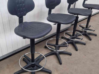 Overige inschuurmachines en toebehoren  Werkstoel PU zitting en rugleuning (max. hoogte 90 cm)