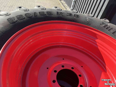Wielen, Banden, Velgen & Afstandsringen Trelleborg 650/65R38 en 540/65R28 TM800 + Fendt velgen