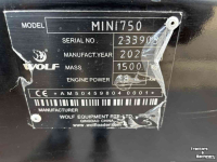 Shovel / Wiellader / Kniklader Wolf Mini 750