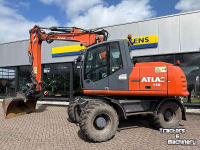 Bandenkraan / Graafmachine op wielen Atlas 150W