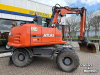 Bandenkraan / Graafmachine op wielen Atlas 150W