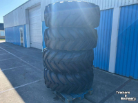 Wielen, Banden, Velgen & Afstandsringen Michelin 4x 480/80R26 XMCL JCB 12-g 65%