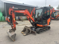 Bandenkraan / Graafmachine op wielen Kubota KX 027-4