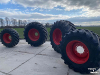 Wielen, Banden, Velgen & Afstandsringen Michelin 600/70R30 en 800/70R38. Michelin Axiobib 2. Passend op Fendt 700 serie