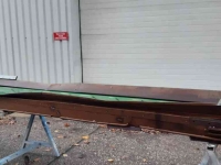 Transportband  Transportband vlakke band / flat belt conveyor belt / flachband förderband 4100X540 mm