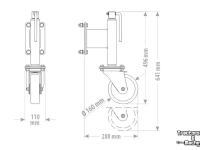 Sneeuwruim werktuigen Qmac Loopwiel SP160X50