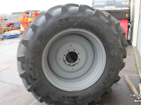 Wielen, Banden, Velgen & Afstandsringen Michelin 650/65R38 Multibib trekkerbanden achterbanden wielen velgen tractorbanden 8-gaats