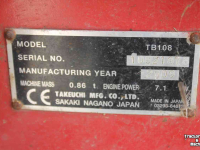 Mini-graver / Mini-graafmachine Takeuchi TB108 minigraver mini micro graafmachine