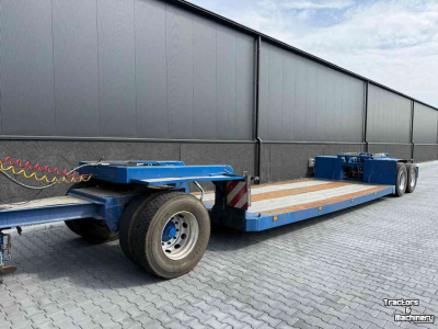 Dieplader / Aanhanger  3-asser diepbed dieplader met dolly, Special!