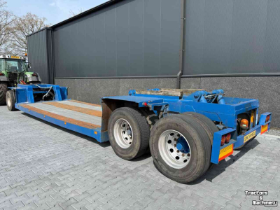 Dieplader / Aanhanger  3-asser diepbed dieplader met dolly, Special!