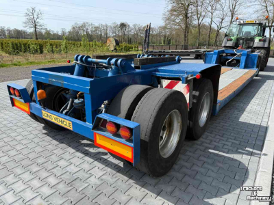 Dieplader / Aanhanger  3-asser diepbed dieplader met dolly, Special!