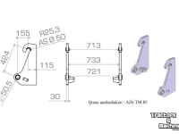 Overige bouwmachines, grondverzetmachines en toebehoren Qmac HAKENSET: AHLMAN AZ 6 T/M AZ 85 STD