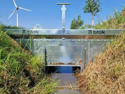 Beregeningshaspel Blok Slootschot - waterkering - stuwdam