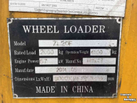 Shovel / Wiellader / Kniklader Hytec ZL 20 f
