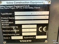 Rupskraan / Graafmachine op rupsen Volvo ECR25D rupskraan