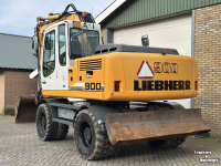 Bandenkraan / Graafmachine op wielen Liebherr A900C