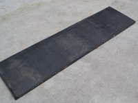 Rubberschuif Qmac Rubber MAT 180 + Staal inlaag / Slijtstrip sneeuwschuif