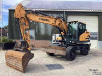 Graafmachine Hyundai HW140 Bandenkraan
