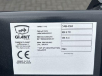 Laadbak / Grondbak Tobroco Grondbak 130 cm Giant aanspan