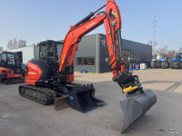 Bandenkraan / Graafmachine op wielen Kubota KX060-5