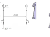 Overige aanbouwdelen en toebehoren Qmac HAKENSET: VOLVO L50 L60 L70 L90 (30MM)