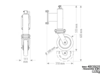Sneeuwruim werktuigen Qmac loopwiel SP200X40