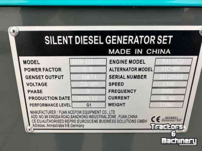 Aggregaat / Generator  kawakenki  60 kva