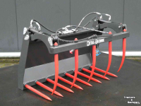 Mestgrijpers Hofstede Compact mini mestgrijper vork bak MTS met bovenklem lichtgewicht