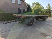 Vierwielige wagen / Landbouwwagen  Platte balen wagen 7.70x2.50