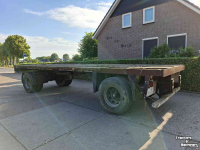 Vierwielige wagen / Landbouwwagen  Platte balen wagen 7.70x2.50