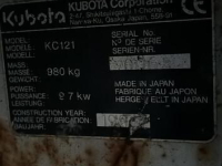Rupsdumper Kubota Kc 121