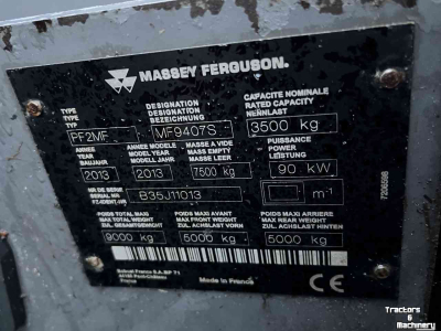 Verreiker Massey Ferguson 9407S Xtra verreiker