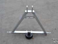 Dieplader / Aanhanger Qmac Q-Trekhaak tractor CAT1 / trekbok