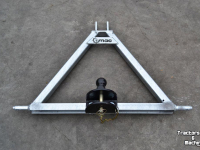 Dieplader / Aanhanger Qmac Q-Trekhaak tractor CAT1 / trekbok
