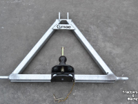 Dieplader / Aanhanger Qmac Q-Trekhaak tractor CAT1 / trekbok