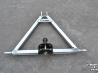 Dieplader / Aanhanger Qmac Q-Trekhaak tractor CAT1 / trekbok