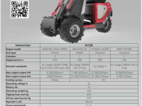 Shovel / Wiellader / Kniklader Heracles H130 pro mini shovel NIEUW Benzine, Diesel of Elektrisch!