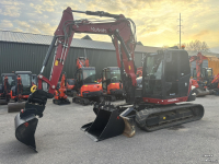 Bandenkraan / Graafmachine op wielen Kubota KX 085-5