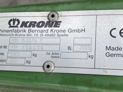 Schudder Krone KW 15.02/14 schudder weidebouwmachines