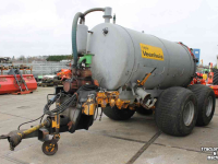 Mesttank Veenhuis 6000 liter tandemas mesttank giertank vacuumtank waterwagen