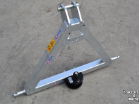 Dieplader / Aanhanger Qmac Q-Trekhaak tractor CAT2 / trekbok