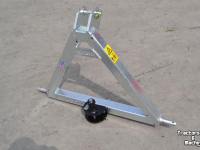 Dieplader / Aanhanger Qmac Q-Trekhaak tractor CAT2 / trekbok